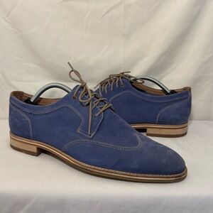 Johnston And Murphy Men's Blue Oxford Suede Shoes Men's Size 10